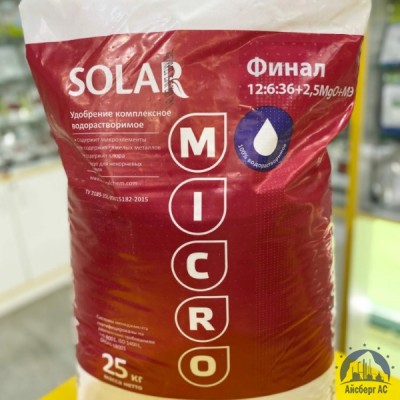 Удобрение SOLAR Финал 12:6:36+2,5MgO+МЭ купить в Актобе