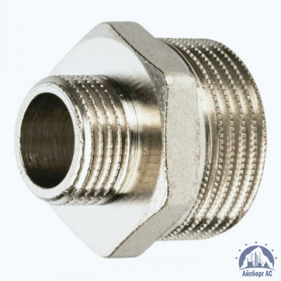 Ниппель переходной нержавеющий DN 15х8 1/2"-1/4" 21,3х13,5 мм AISI 316 двойной НР-НР купить в Актобе