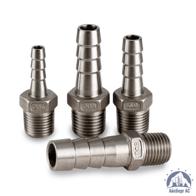 Штуцер шланговый нержавеющий «ёлочка» DN 50 2" 60,3х50 мм AISI 316 НР купить в Актобе