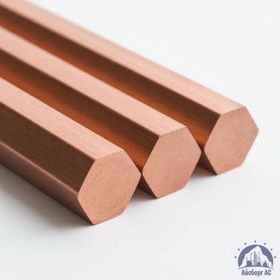 Шестигранник медный 100 мм М2 ГОСТ 1535-2016 купить в Актобе