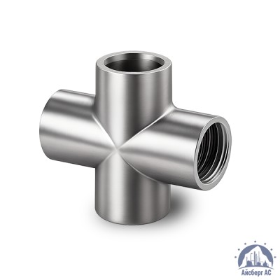 Крестовина нержавеющая DN 15 1/2" 21,3 мм AISI 304 ВР-ВР-ВР-ВР купить в Актобе