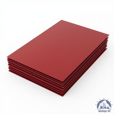 Лист с полимерным покрытием 0,35х1250х2500 мм RAL 3011 купить в Актобе