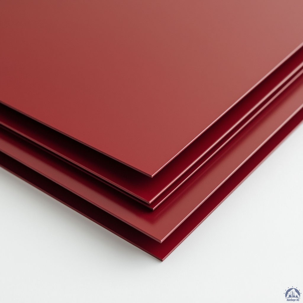 Лист с полимерным покрытием 0,55х1250х2500 мм RAL 3011