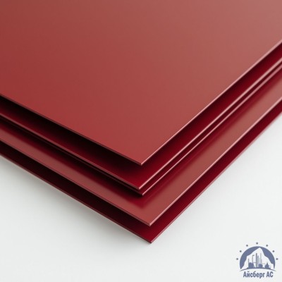 Лист с полимерным покрытием 0,55х1250х2500 мм RAL 3011 купить в Актобе
