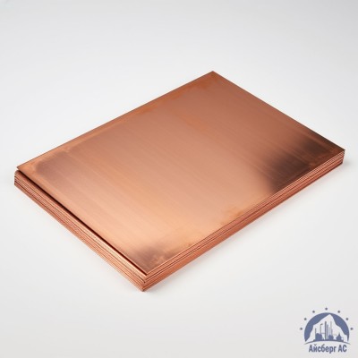 Плита медная 97х600х1500 мм ГПРХХ М2 ГОСТ 1173-2006 купить в Актобе