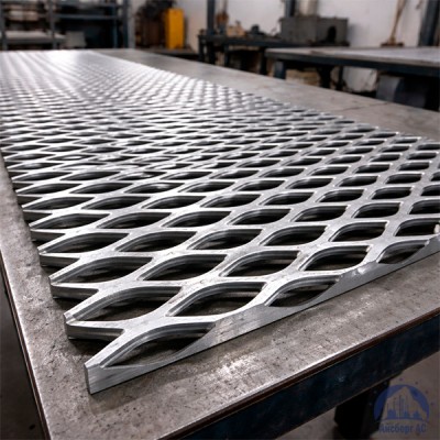 Алюминиевая декоративная просечно-вытяжная сетка 13х60х10 мм купить в Актобе