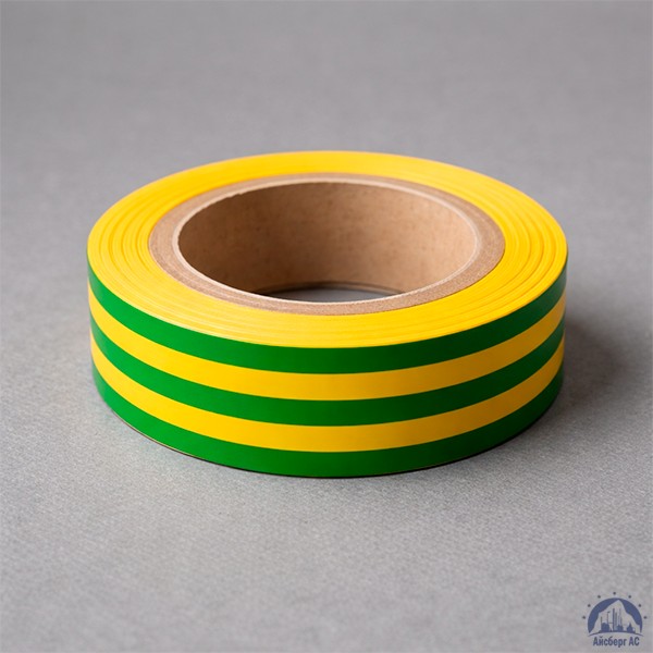 Лента изоляционная ПВХ (Полимерпак) 15 мм жёлто-зеленая