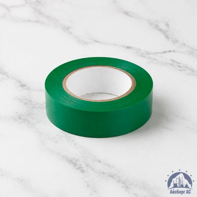 Лента изоляционная ПВХ (Полимерпак) 20 мм зеленая купить в Актобе