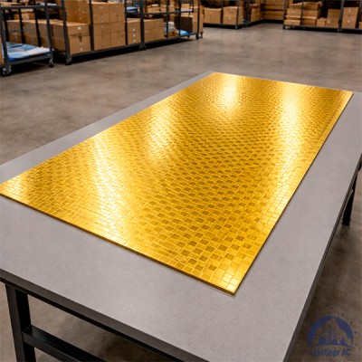 Лист нержавеющий 1,2х1219х2438 мм шлифованная под золото 08Х18Н10 текстурированный купить в Актобе